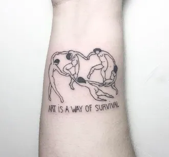 Henri Matisse's 'La Danza' Tattoo