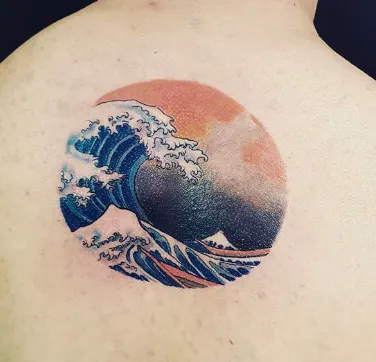 Hokusai's 'The Great Wave off Kanagawa' Tattoo
