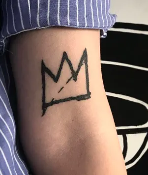 Jean-Michel Basquiat's Crown Tattoo