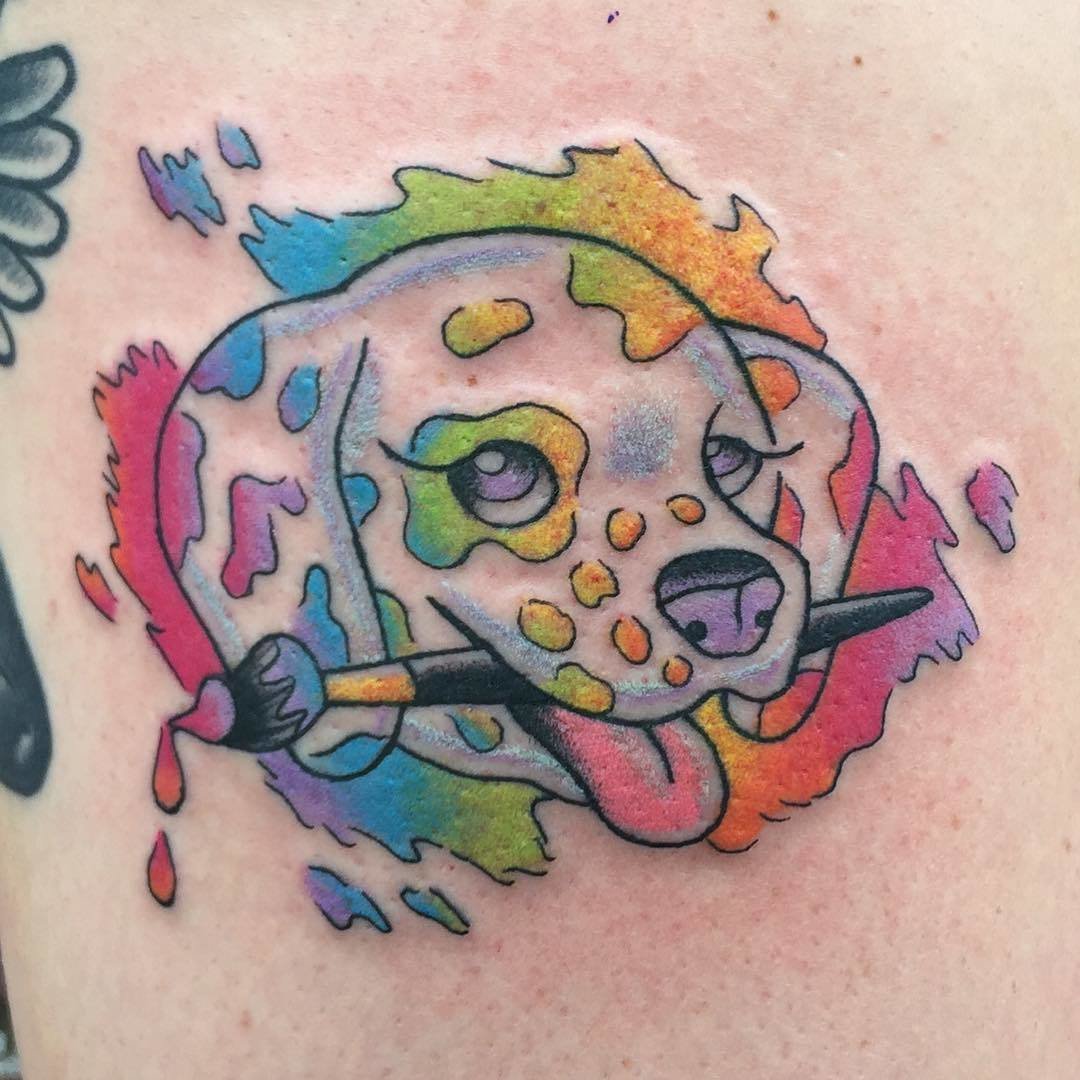 20 Lisa Frank Tattoos Full of Rainbows  Animal Print  CafeMomcom