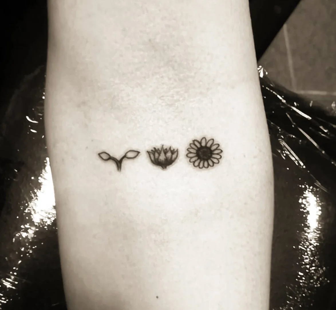 Seed to Flower Tattoo