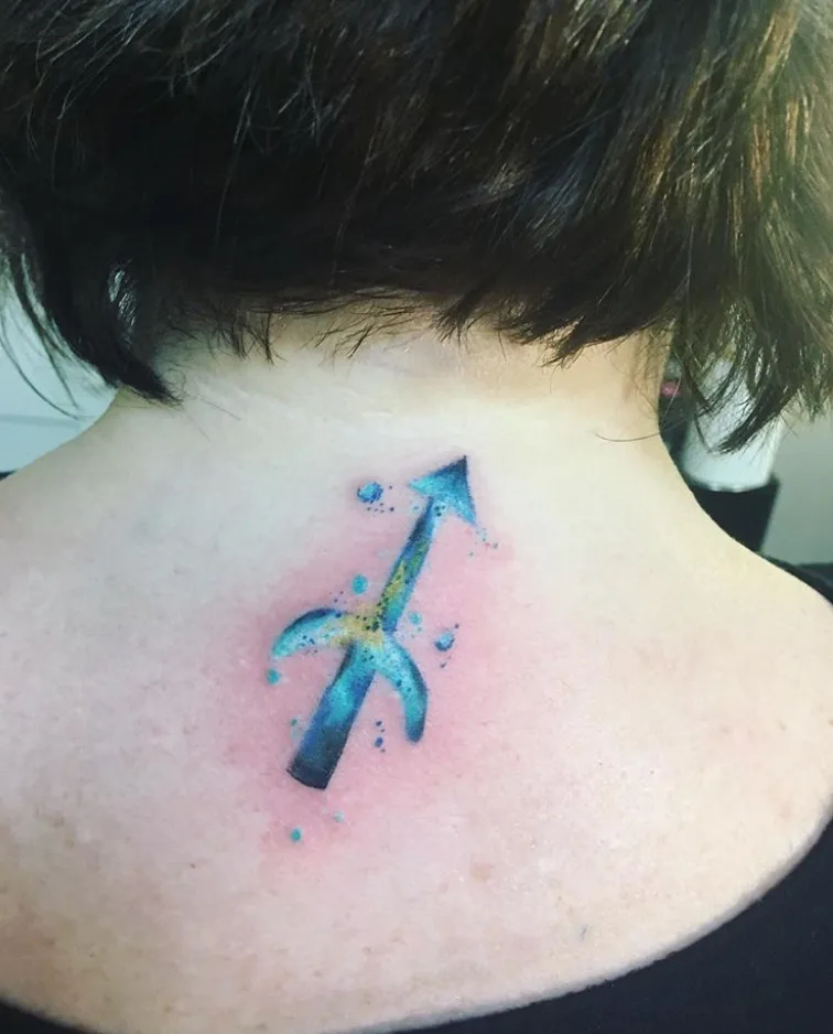 Blue Watercolor Symbol