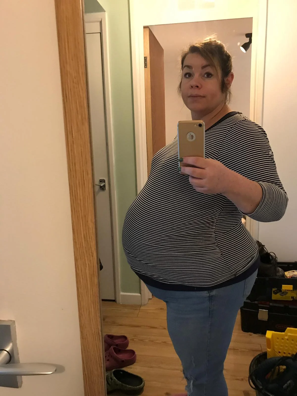 Miraculously she had also conceived twins just days before her embryo transfer.
