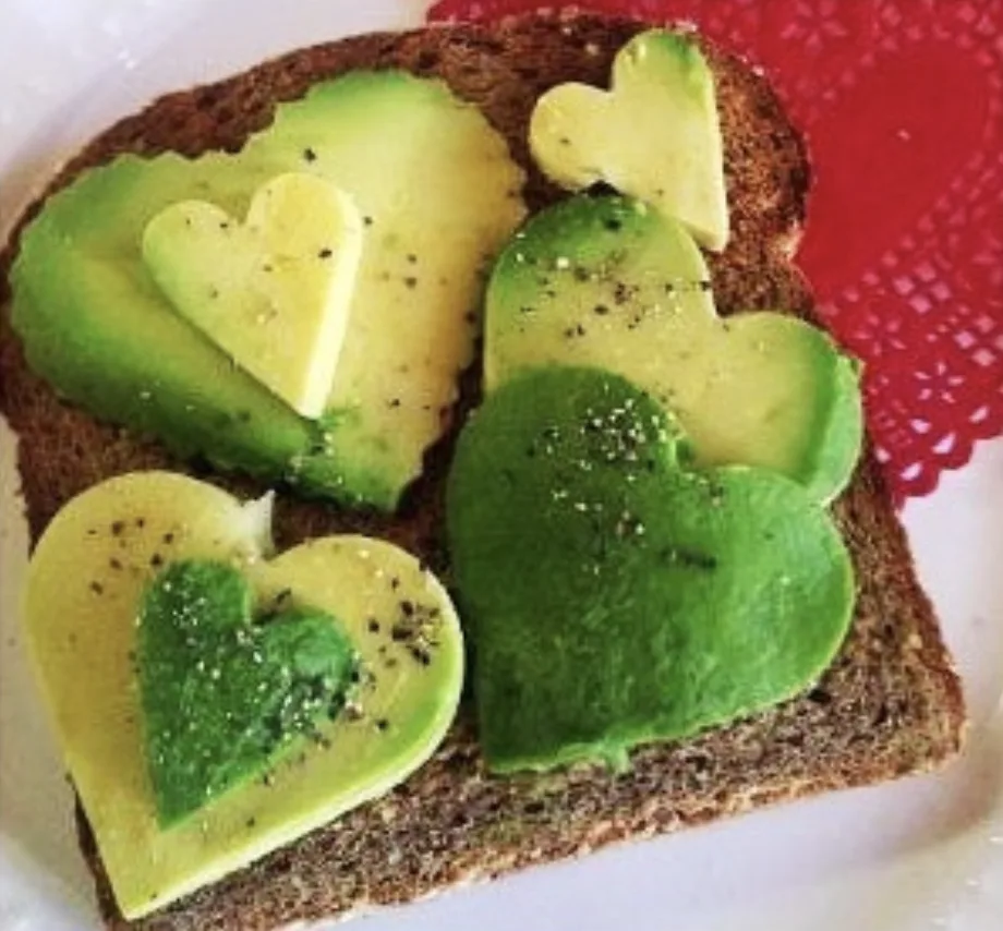 Avocado Heart Toast