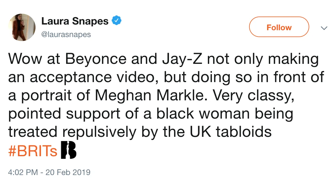 People were immediately HERE FOR THIS, especially for the way Meghan has been treated by tabloids.