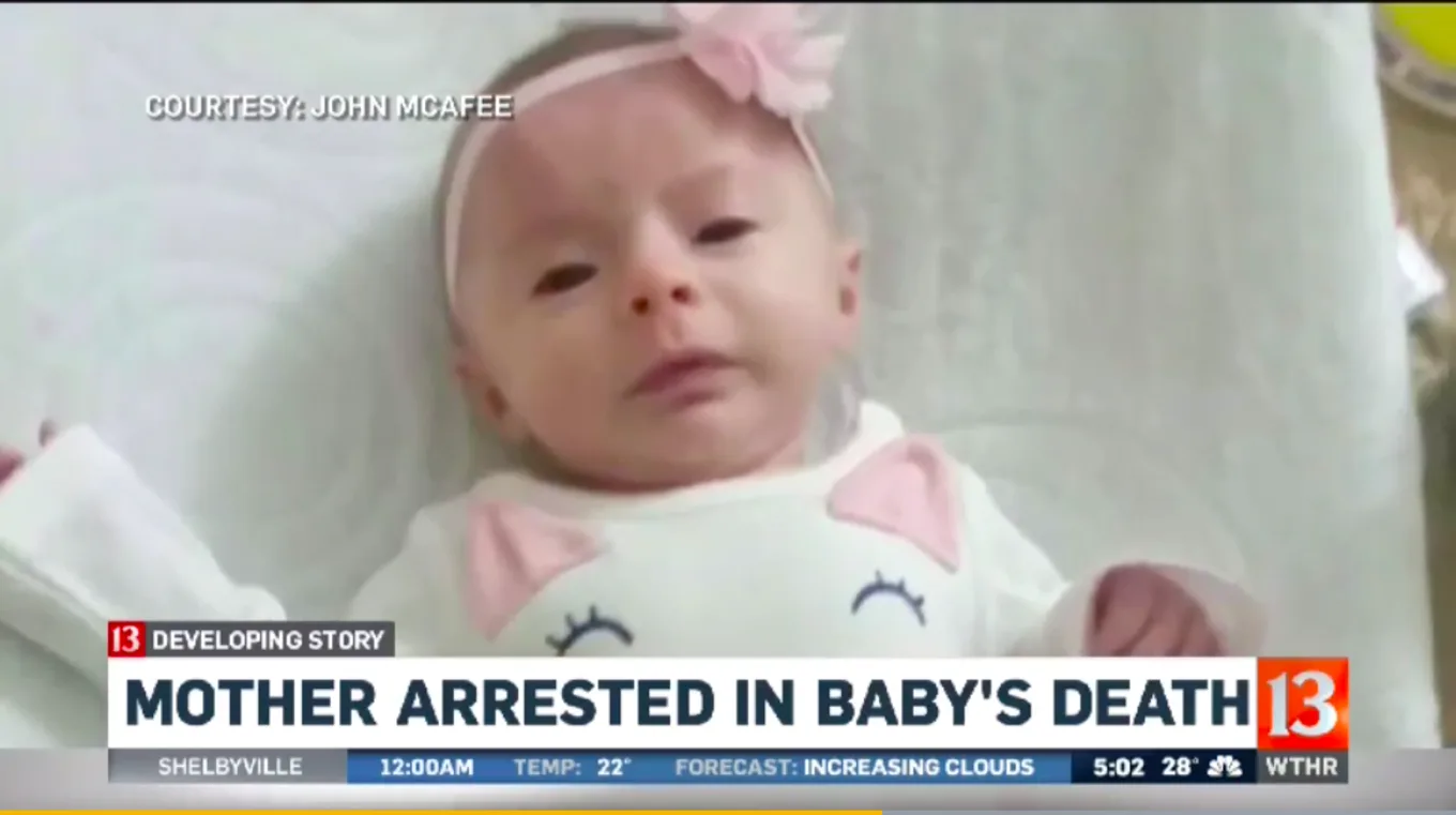 Police finally found the new mom when a homeowner called police to report a woman and her baby together in a parked car.