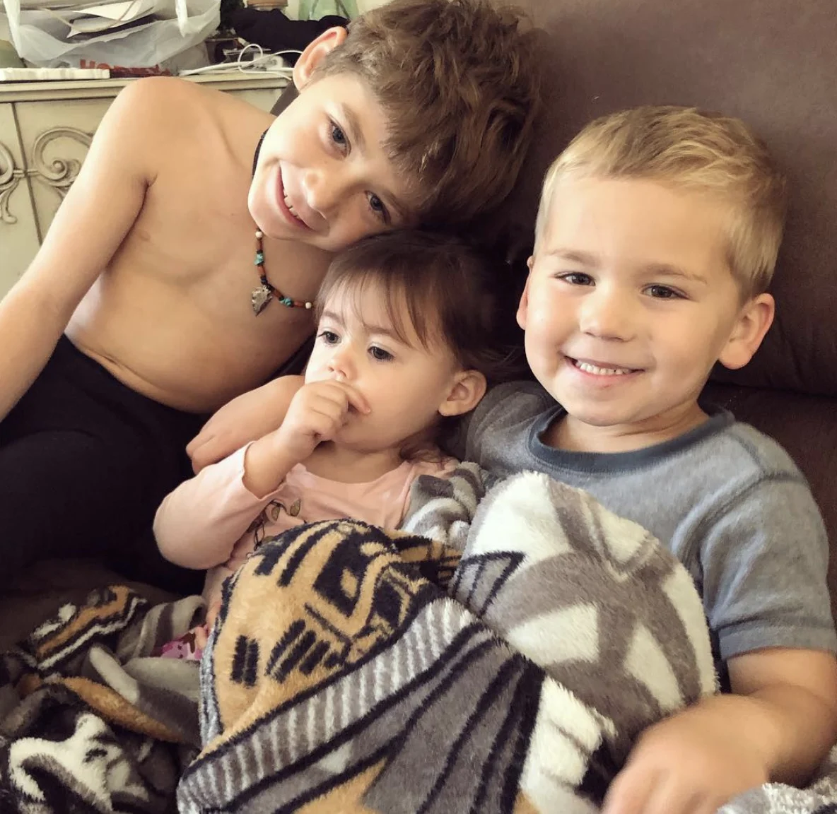 Jace, 9, Kaiser, 4, and Ensley, 2, have all been removed from the home in the aftermath of the dog-killing incident.