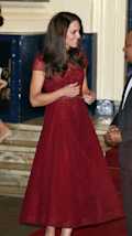 Tea Length Burgundy
