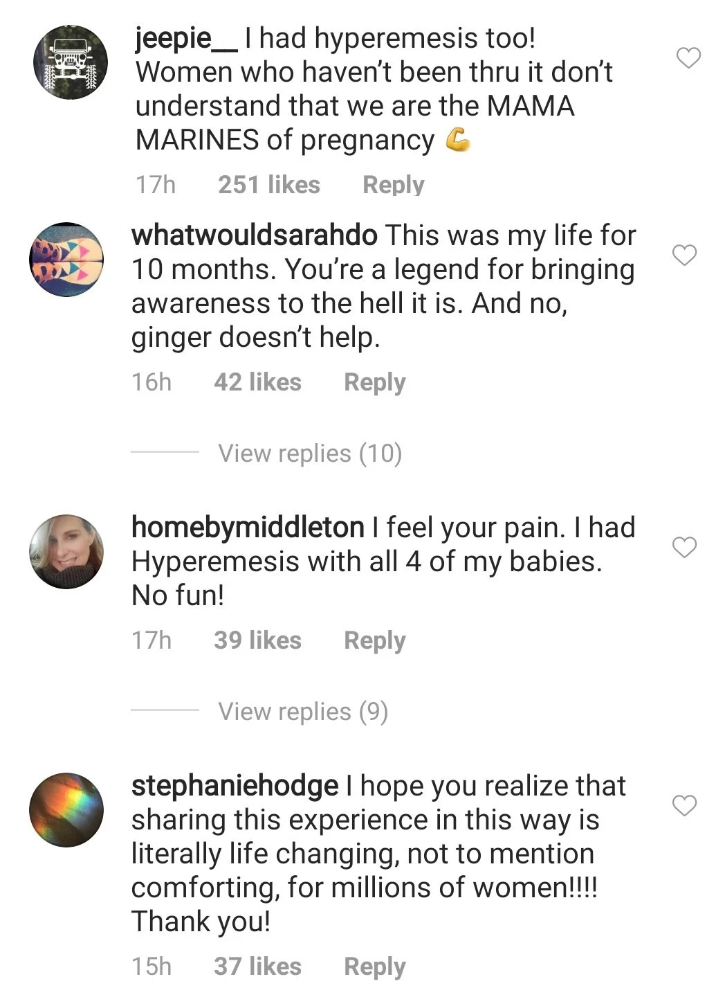 Fans of the celeb mom are praising her for shining a light on the hardships that can come with pregnancy.