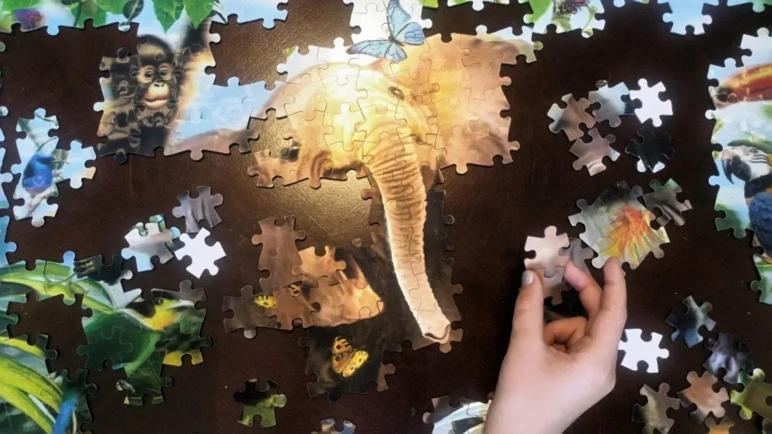 Put together a puzzle