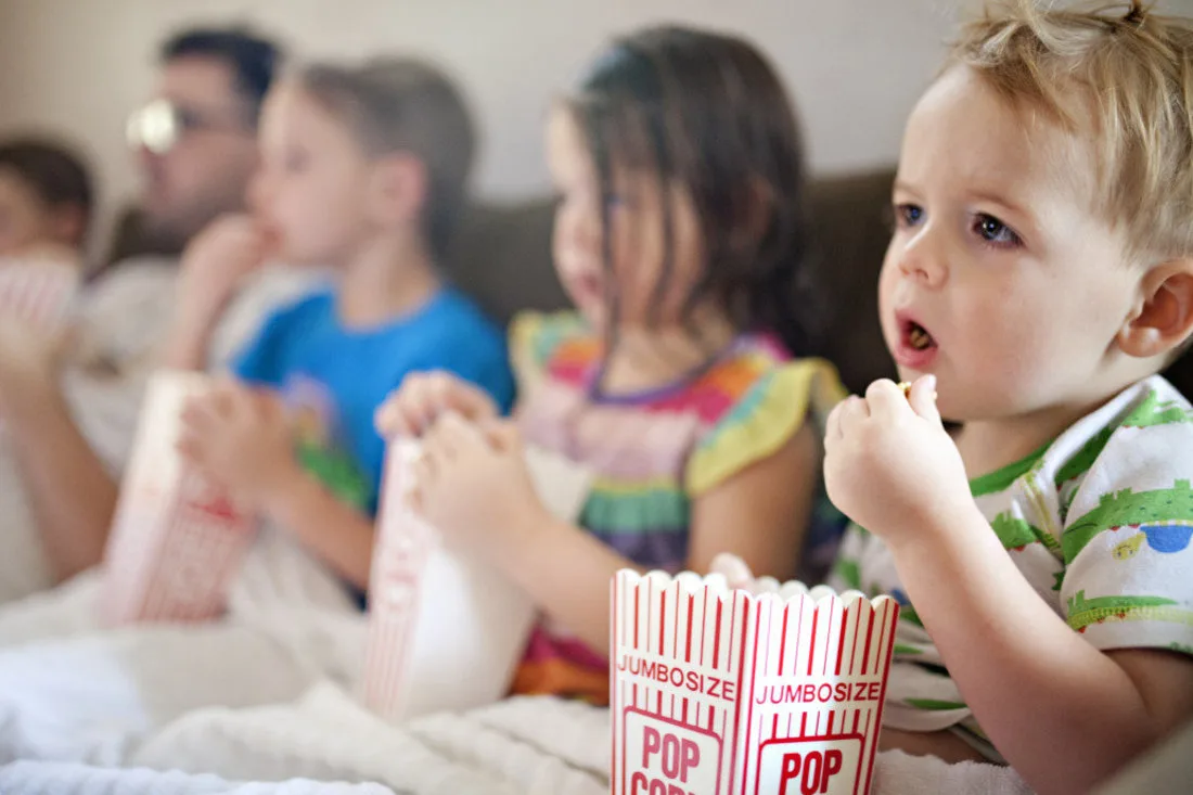Go to the movies or create a "theater" at home