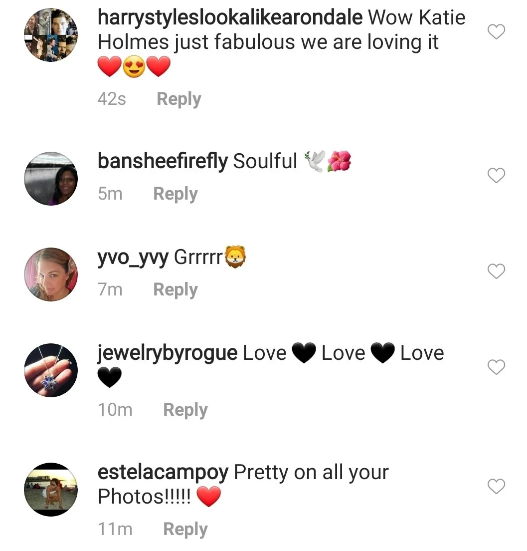As you can imagine, Katie's followers are soaking up all of them.