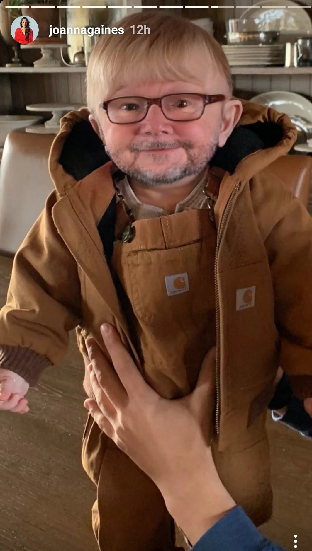 Crew is the cutest old man toddler we've seen.