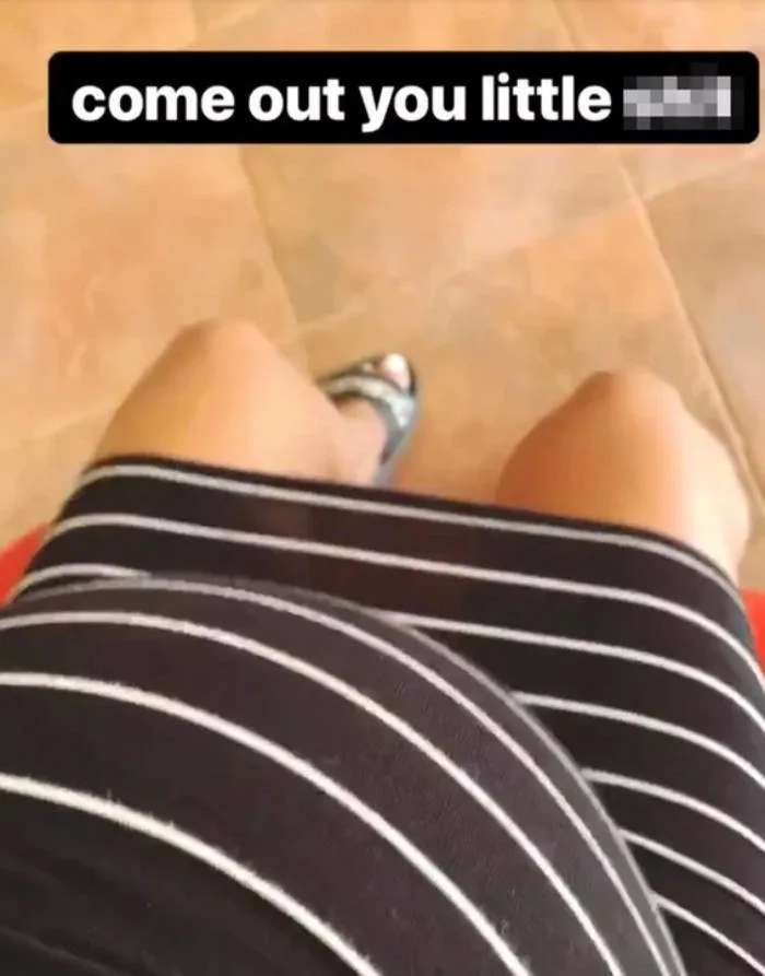 Letting Her Pregnancy Frustrations Out