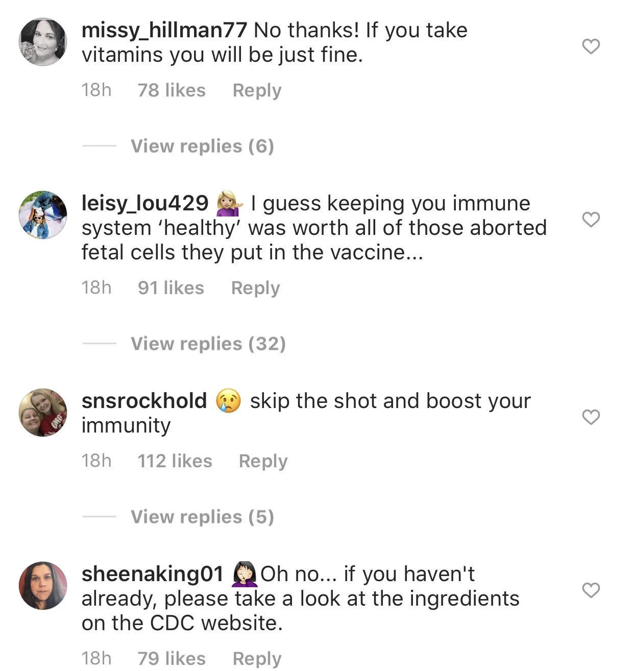 People are nothaving it.
