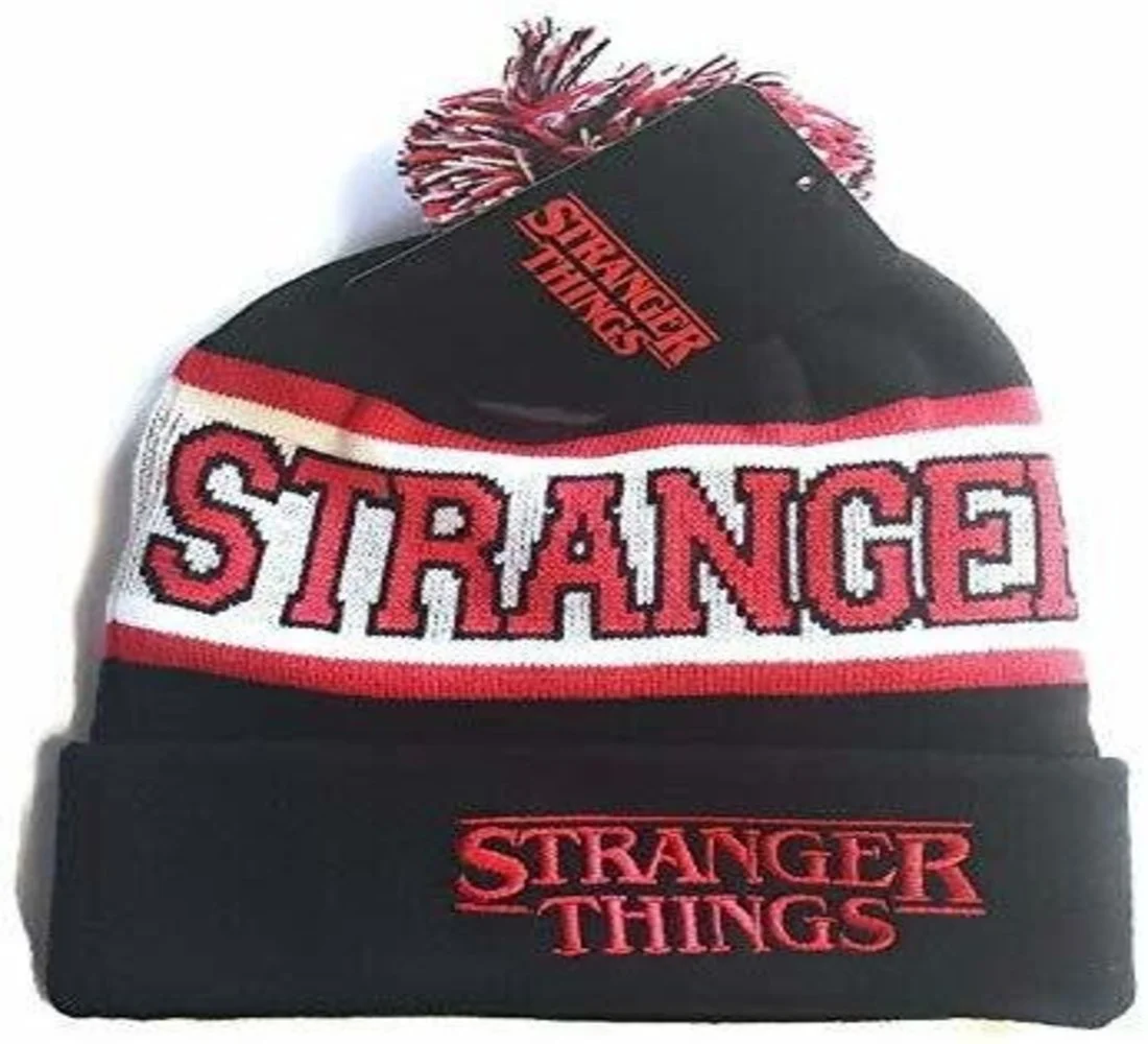Stranger Things Men's Pom Beanie Cap Hat