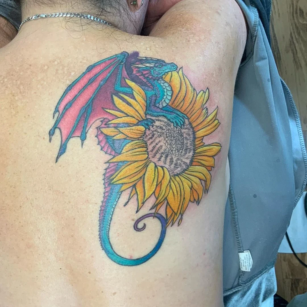 Dragon & Sunflower