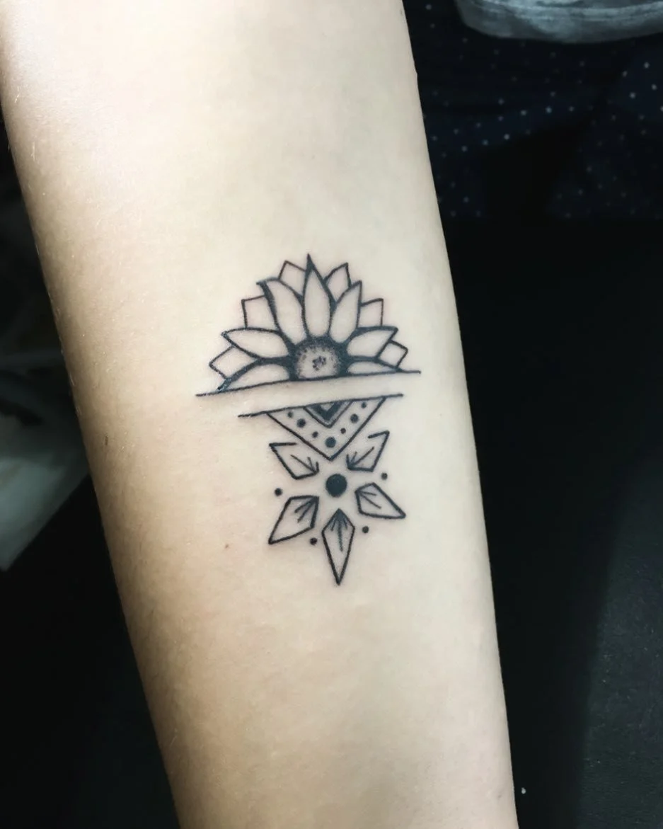 A Sunflower Both Literal & Abstract