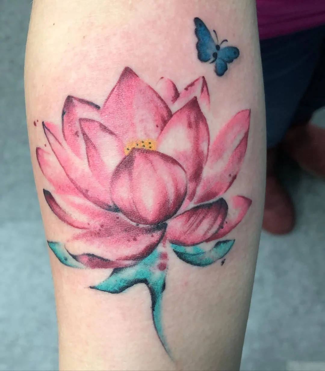 A Watercolor Lotus