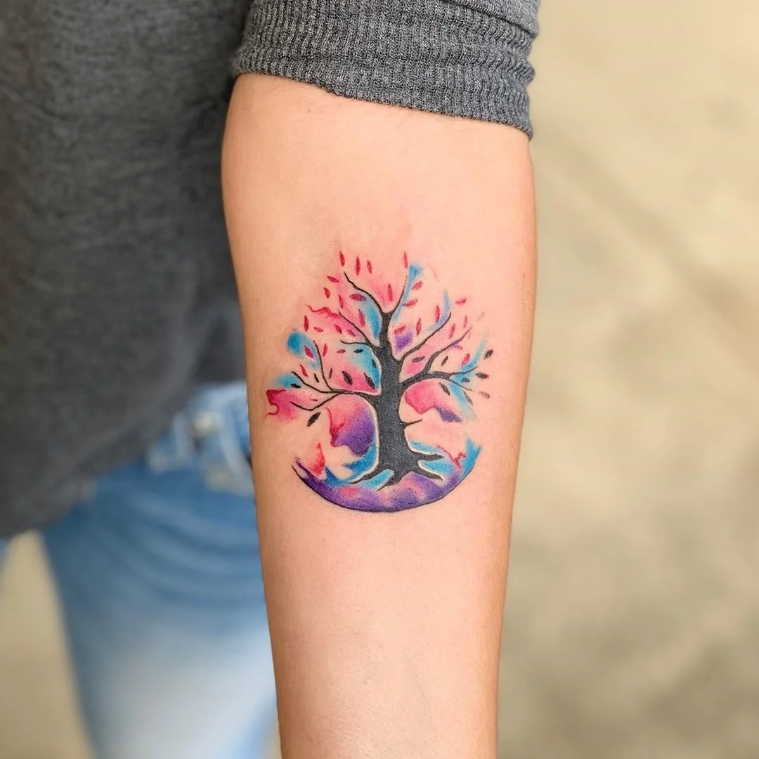 A Tree of Life in Watercolor