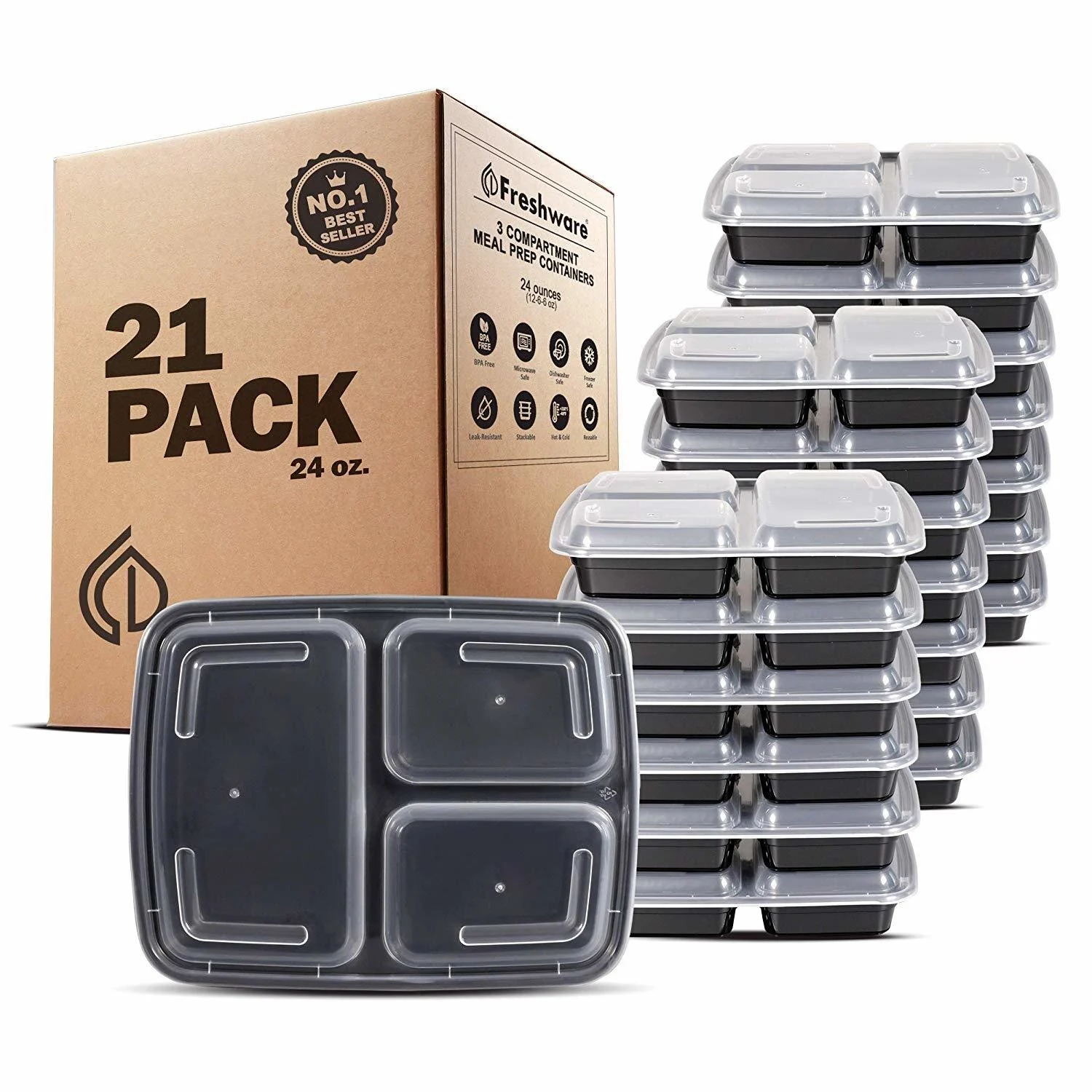 Freshware Meal Prep Containers