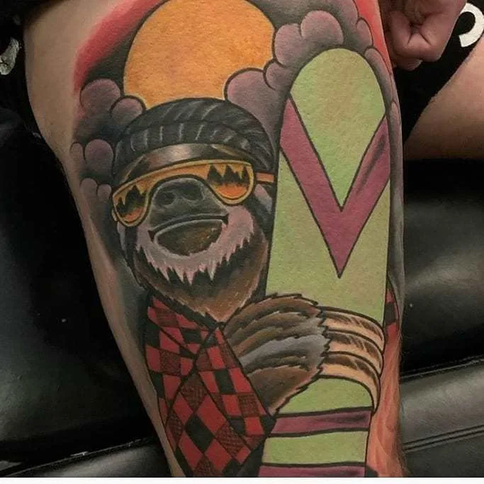 Snowboarder Sloth