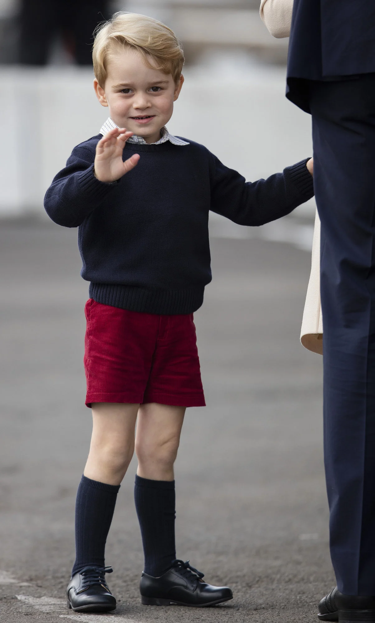 Waving to His Fans