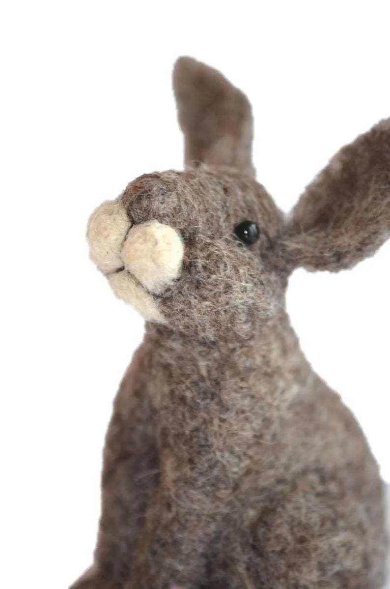 Make this adorable felted rabbit.