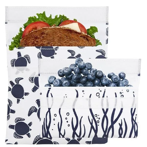 Lunchskins Reusable Sandwich Bag & Snack Bag Set