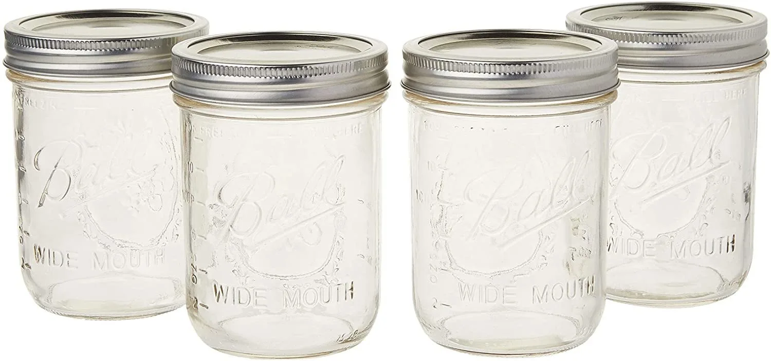 Wide Mouth Ball Mason Jars With Lids