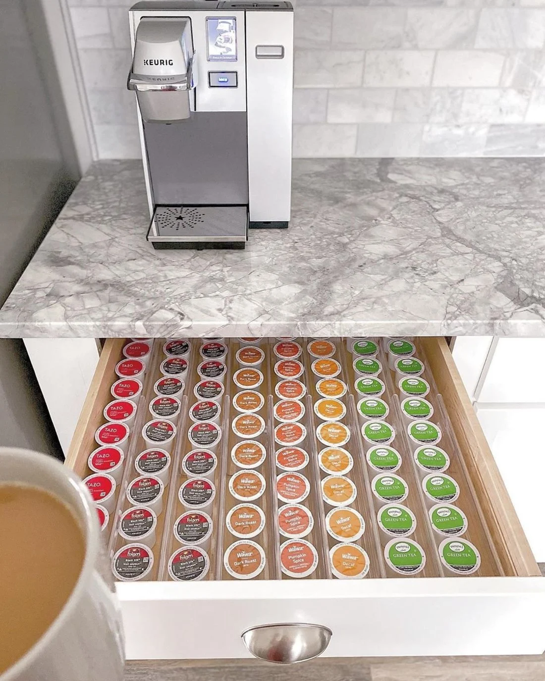 Coffee Moves to its Own Drawer