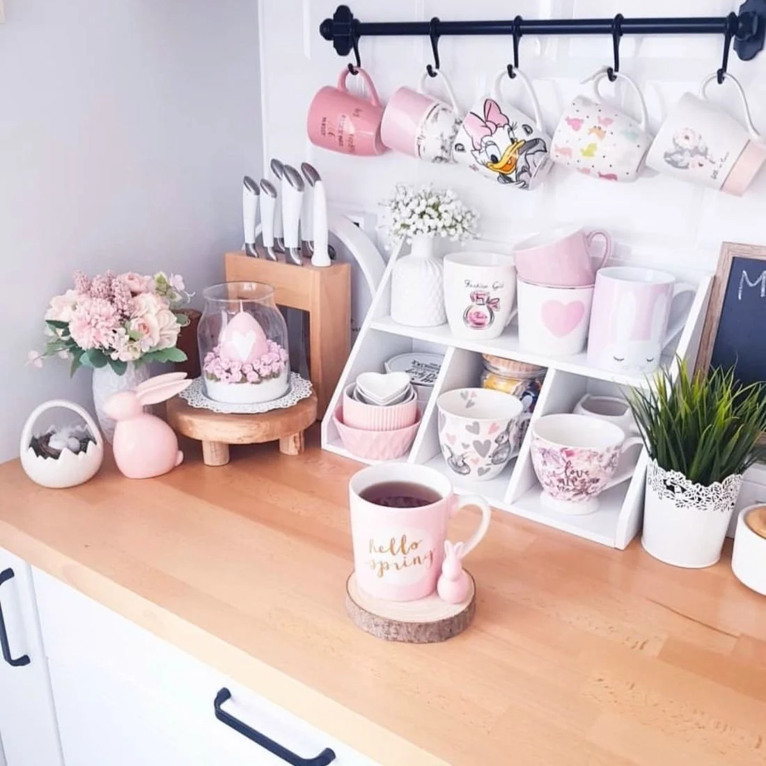 Wall Hooks & Shelving for Tea Time