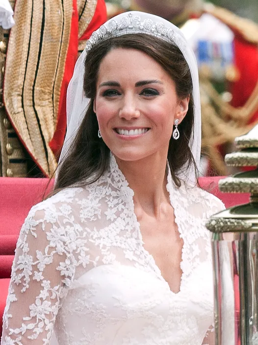 Along with her veil, Kate wore an absolutely stunning tiara to her ceremony.