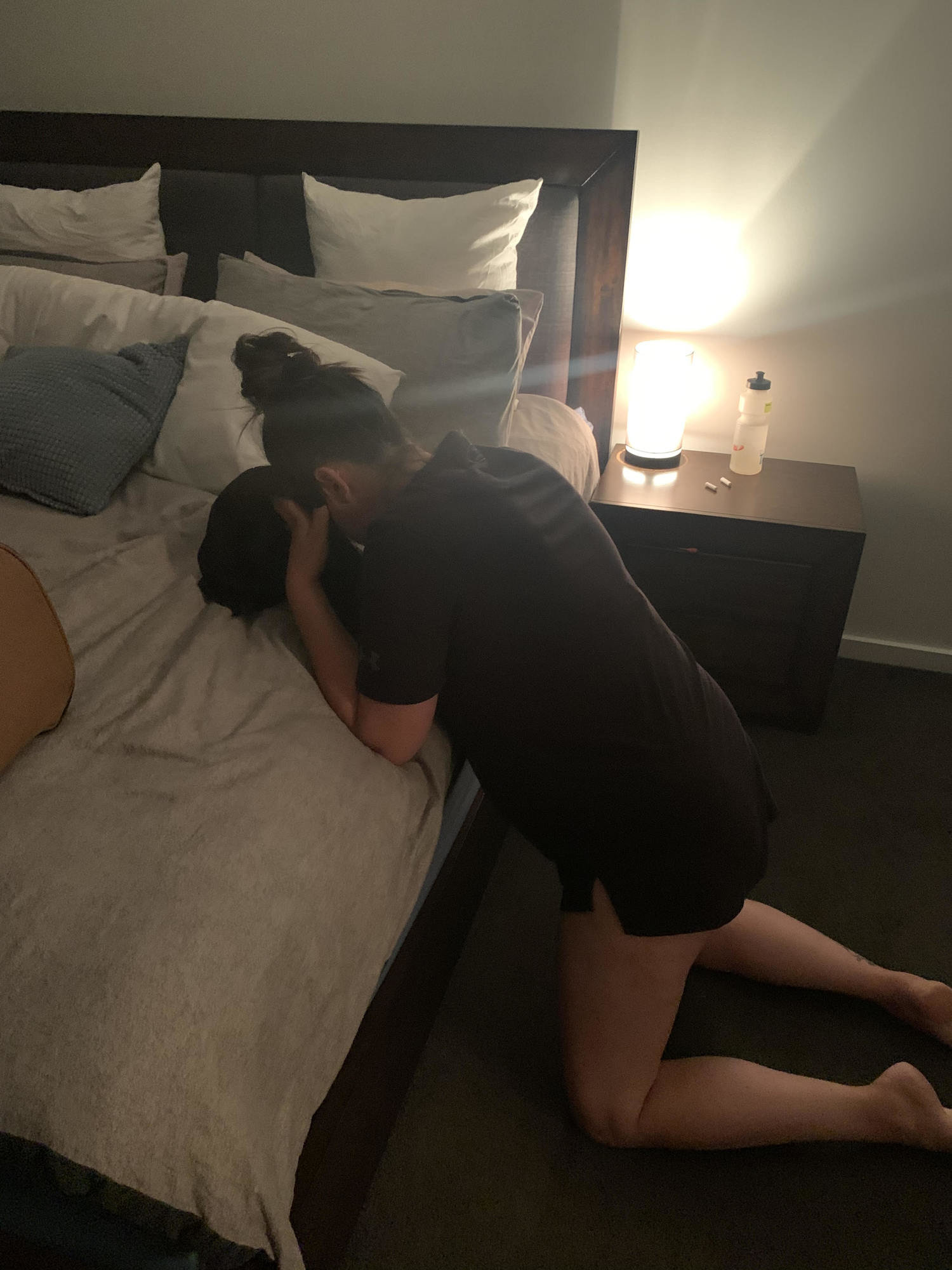 Then, on March 19, she started feeling pre-labor pains.