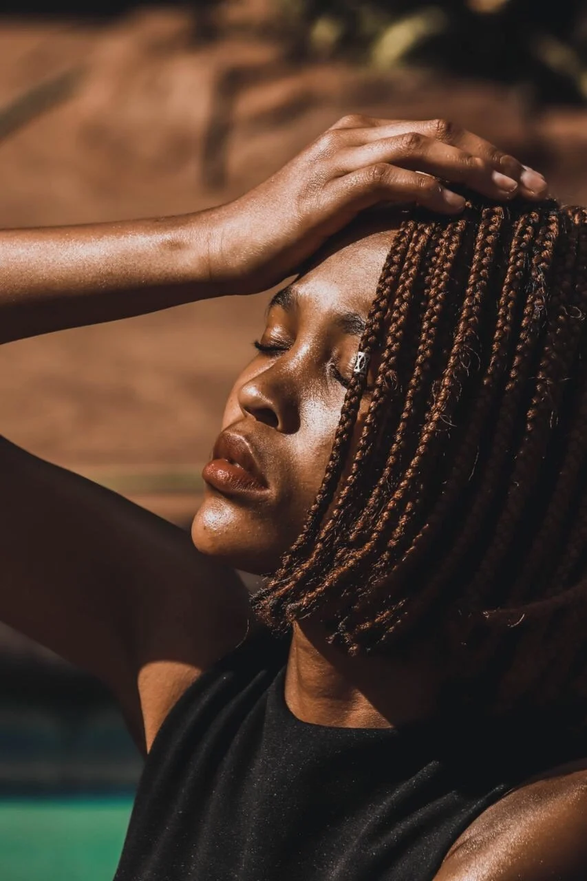 Chin Length Braids