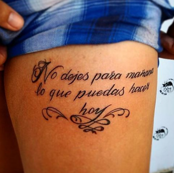 14 Celebrity Spanish Tattoos  Steal Her Style