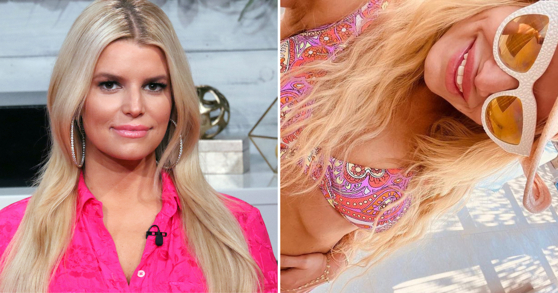 Jessica Simpson celebrates losing 100 pounds since giving birth