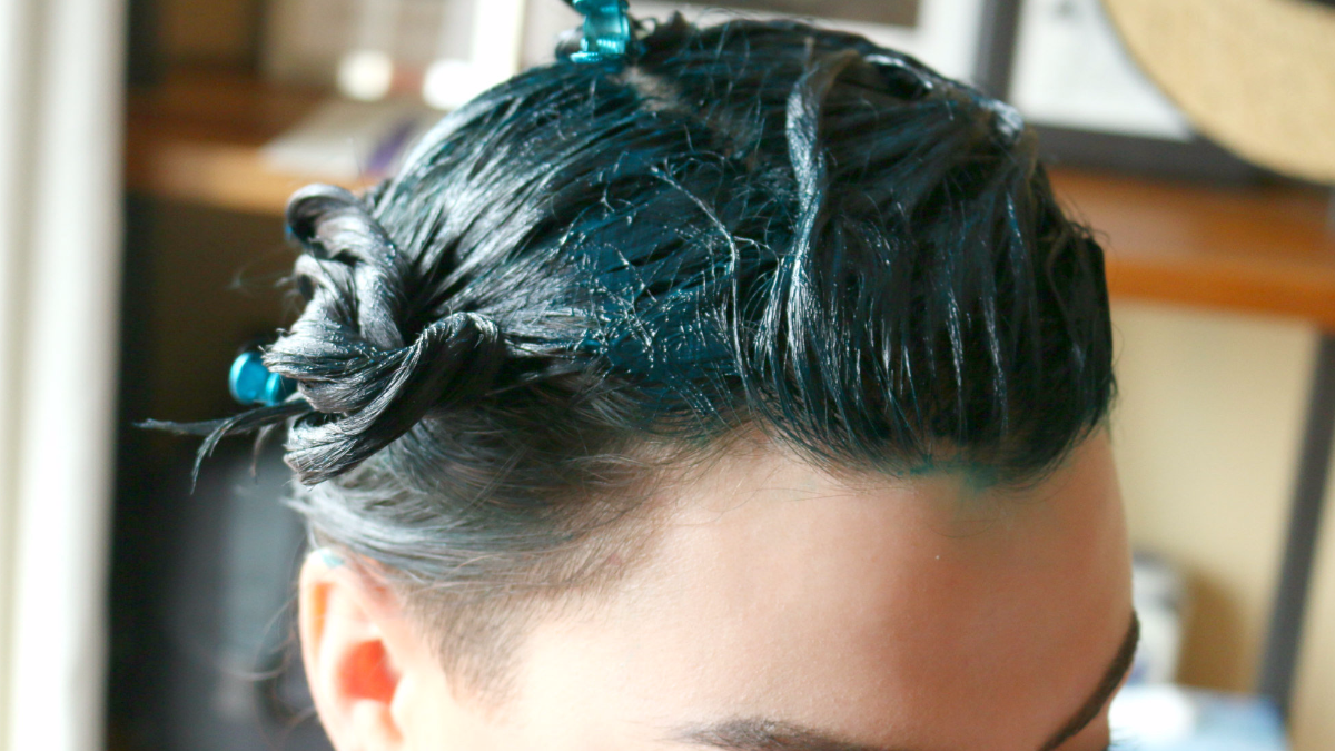 5. Lime Crime Unicorn Hair Semi-Permanent Hair Dye - Blue Smoke - wide 2
