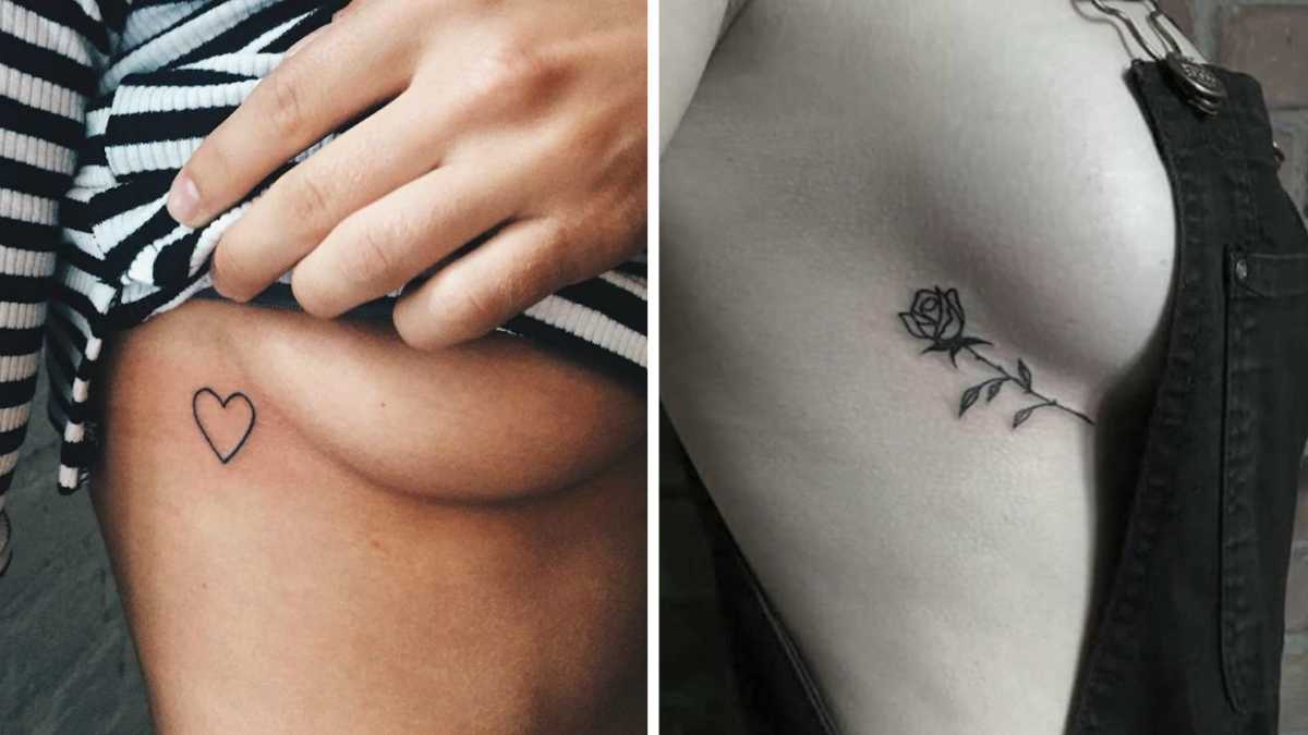 20 tiny tattoos perfect for underboobs 