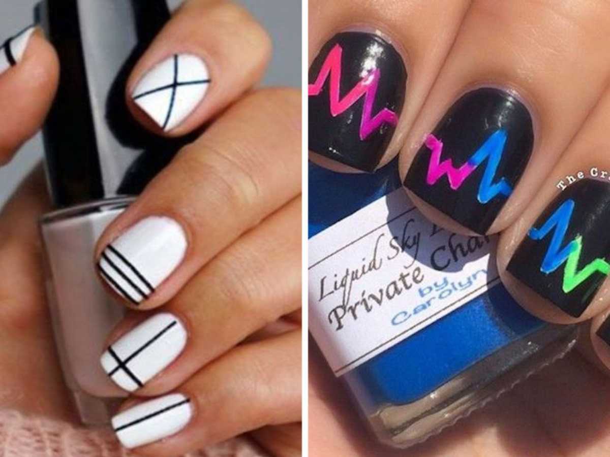 Simple Nail Art Designs For Short Nails For Beginners
