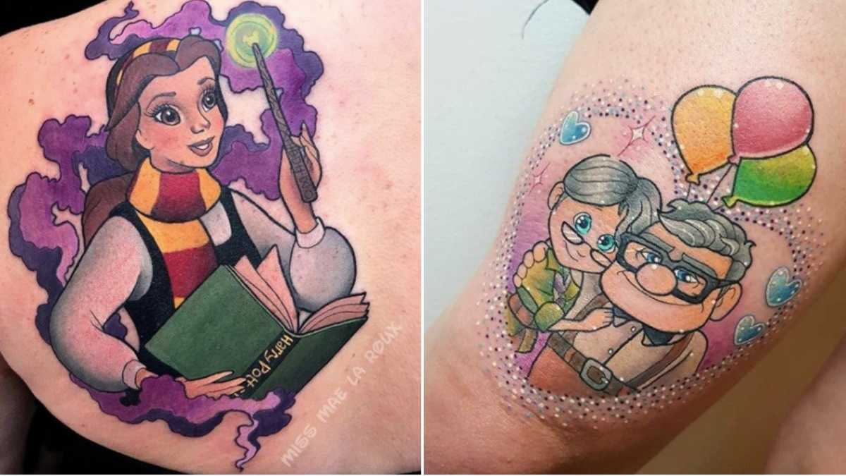 mickey and minnie mouse babies tattoos