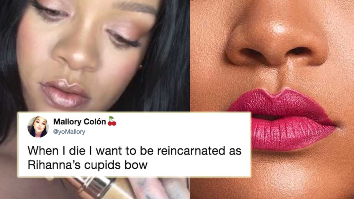 People are losing it over Rihanna's chiseled Cupid's bow
