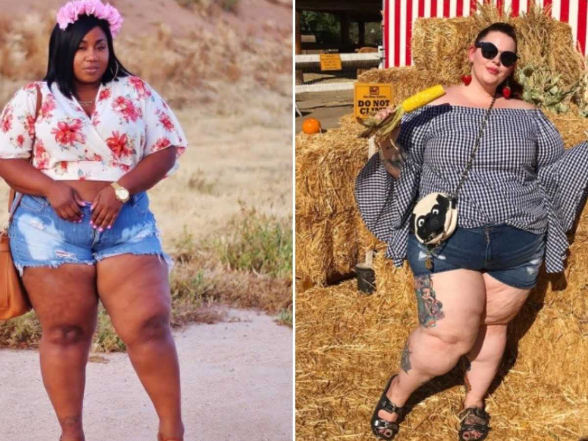 Fat girl short clearance shorts