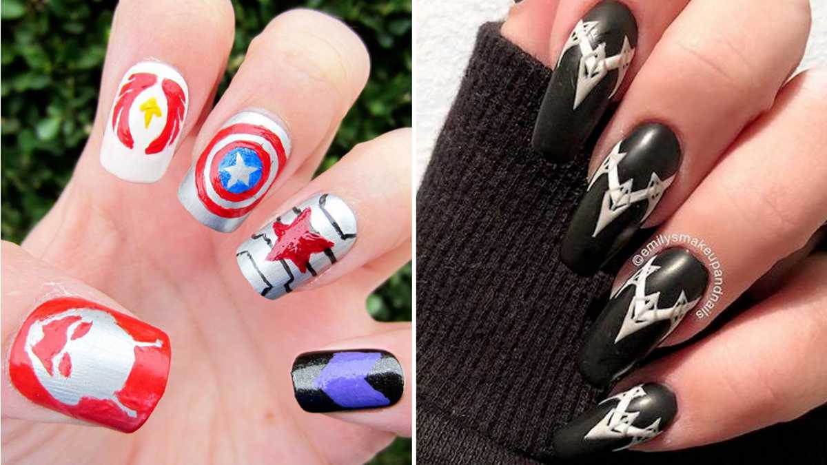infinity acrylic nail designs