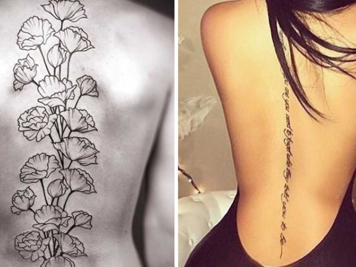 16 spine tattoo ideas for women 