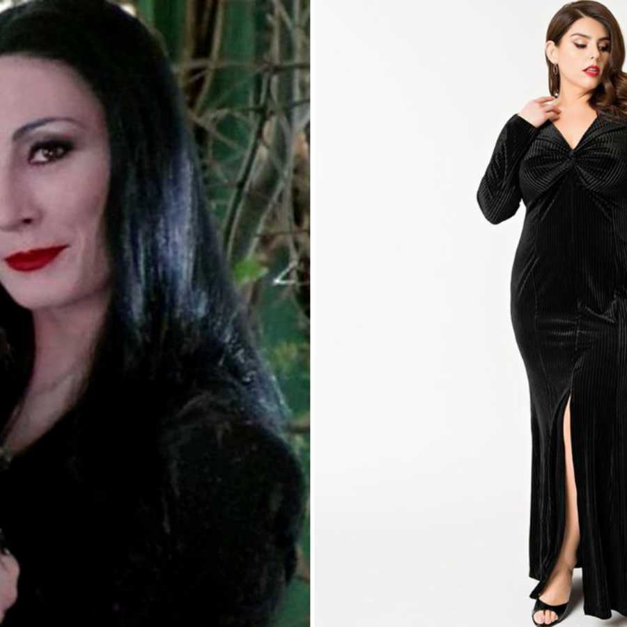 Morticia plus size discount costume
