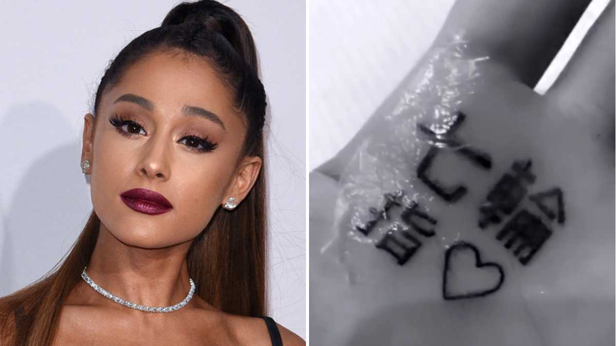 Ariana Grande's Misspelled Hand Tattoo Is Even Worse Now 