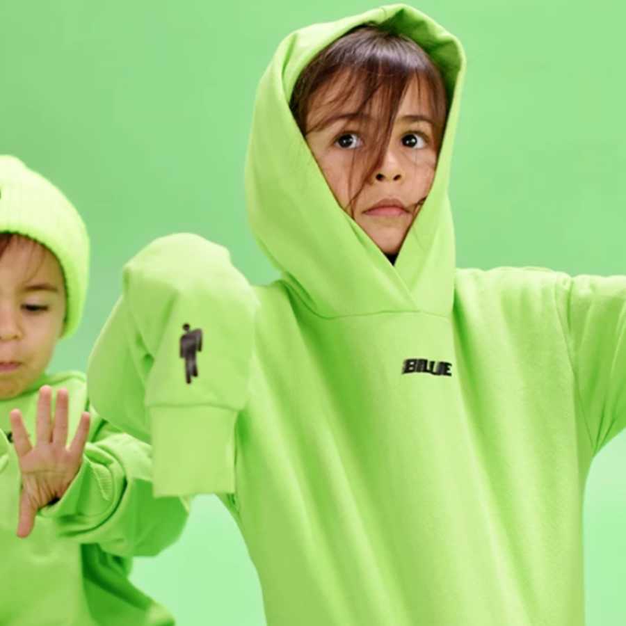 Neon green top blohsh hoodie