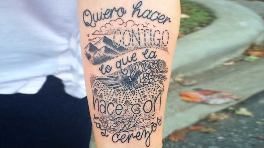 spanish love quotes tattoos