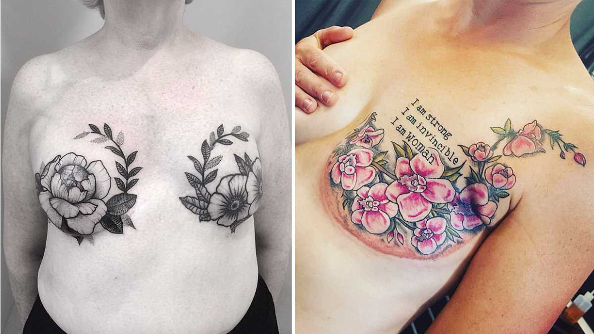 Empowering tattoos women got after their mastectomies